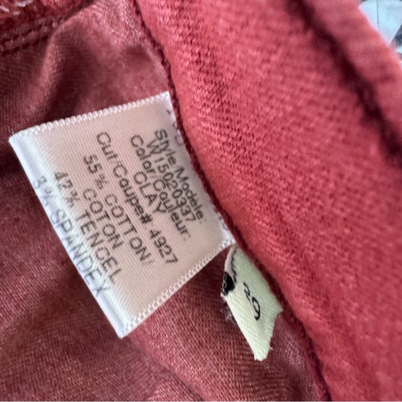 Rag & bone skinny jeans clay burgundy rusty orange red stretchy soft pants denim - Picture 8 of 10